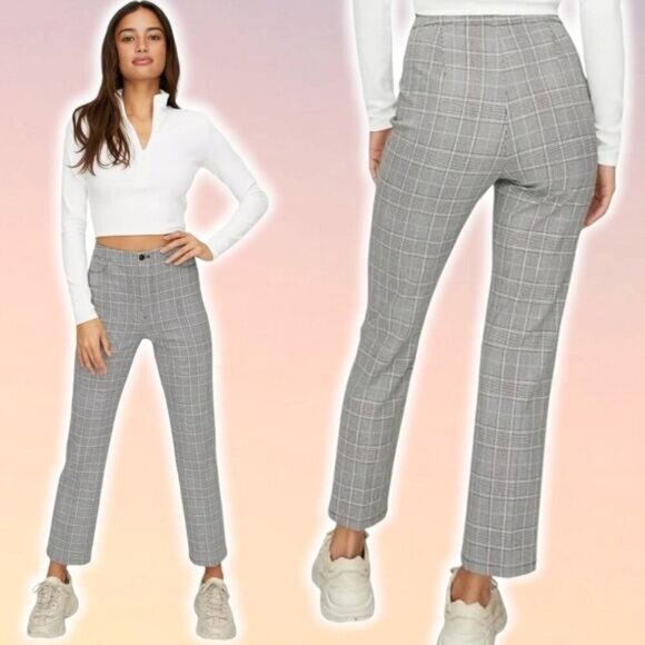 SUNDAY BEST Aritzia Best Freshman Check Pants Sz 00 - Picture 1 of 10